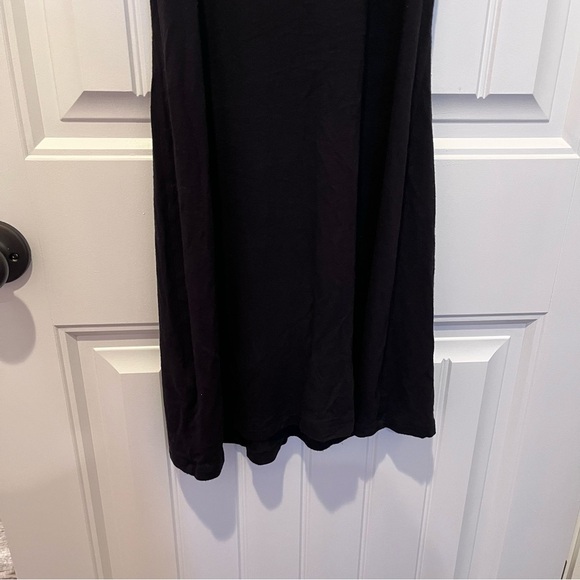 🧁calvin klein women’s black racerback flowy midi dress whimsigoth goth fall lay - Picture 4 of 7